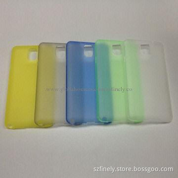 PP Case for Samsung Note 3， Ultra-thin Case, 0.3mm Thickness, Lightweight and Simple